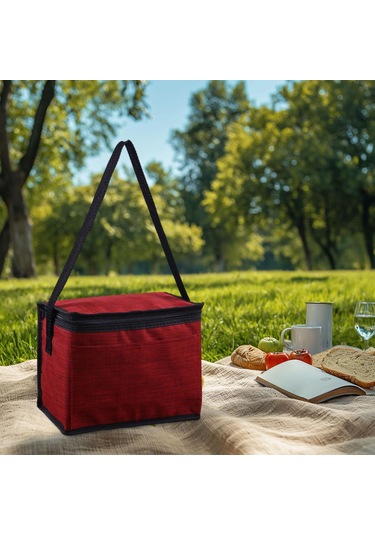 Dolıty Soğutucu Tote Çanta Omuz Askılı Kırmızı Kırmızı