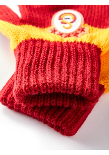 Gsstore Galatasaray Çocuk Eldiven C252204 Sarı - Kırmızı
