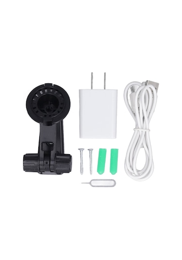 Qingmipy Ev Güvenliği Kamera Wifi 2mp 1080p, 355 Döner, 11 İnfrafed Işık, Hareket Tespiti, Gece Görüşü, Abs Malzeme