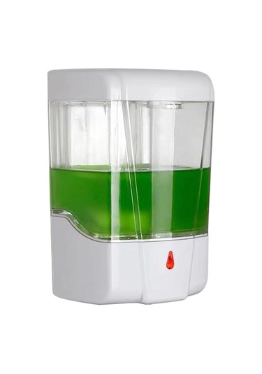 Xindoker Duvar Tipi Otomatik Algılama Sabun Dağıtıcı, 700ml Büyük Kapasite, Dokunmadan Kullanim, Şeffaf Görünüm, Pil Dahil Değil, Abs Malzeme, Temiz Ve Pratik Beyaz
