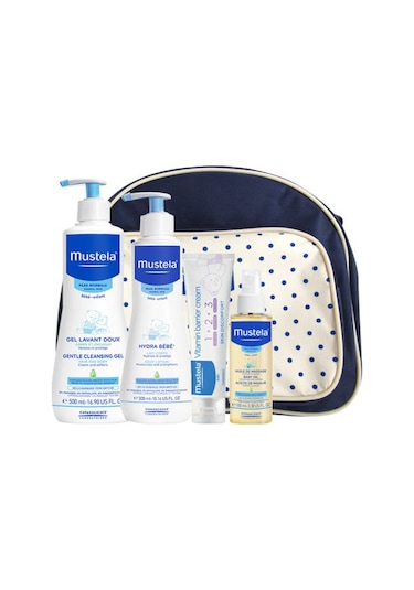 Mustela Bebek Bakım Çantası Set Beyaz