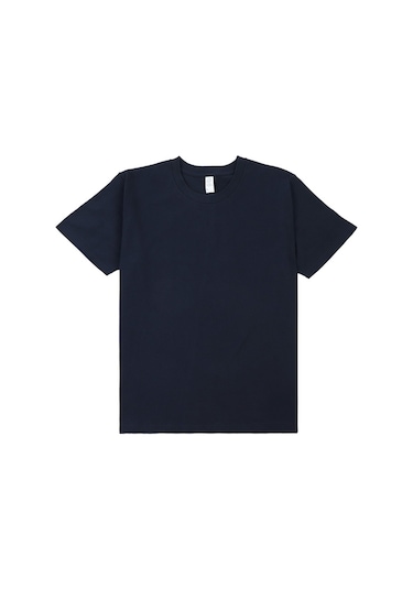 Yeni Japon Ağır Pamuklu Kısa Kollu Lacivert Lacivert