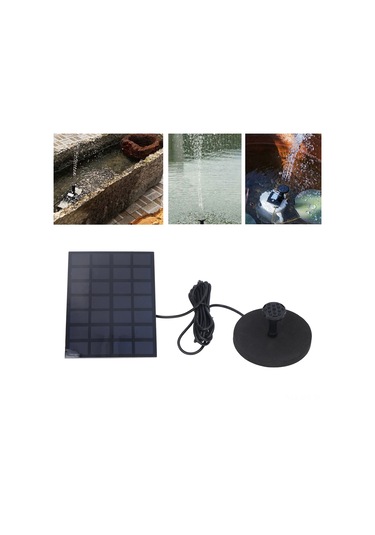 Geeroyoo Güneş Enerjili 2.5w Sularüstü Fonten, Havuz Bahçe Sulama Pompa, 8 Farklı Su Akışı Modu, Tıkanıklık Engelleme Filtre, Abs Malzeme Model:676