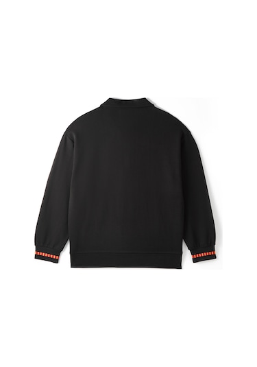 Gsstore X Midground Polo Sweatshirt E251206 Siyah