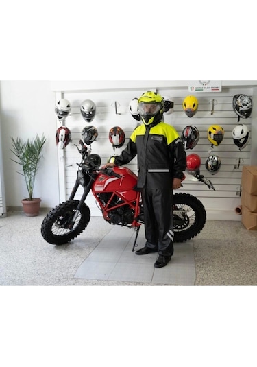 Forte Gt 1134 Cepli Motosiklet Yağmurluk Takımı Sarı