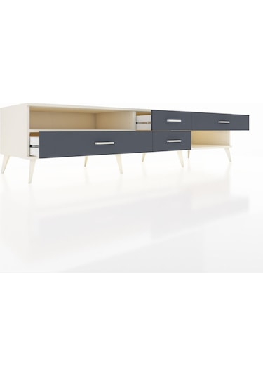 Kronos Tv Ünitesi Tek Raflı 4 Çekmeceli 220x59x51 Aytaşı-aytaşı/antrasit Aytası/antrasıt - Aytası Kronos Tv Ünitesi Tek Raflı 4 Çekmeceli 220x59x51 Aytaşı-aytaşı/antrasit Aytası/antrasıt - Aytası