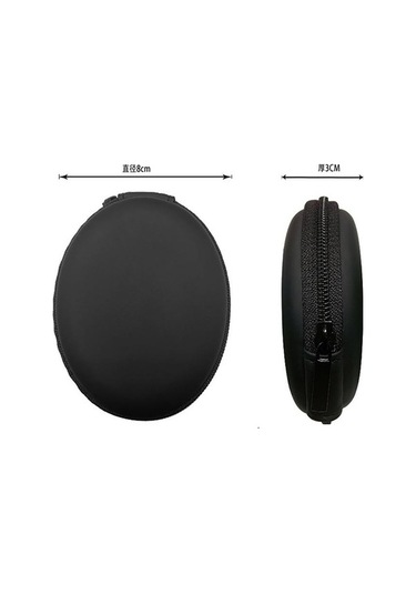 Createtech Kulaklık & Bozuk Para Çantası - Hafıza Kartı & Usb Düzenleyici - Çok Amaçlı Saklama Alanı Bej Bej