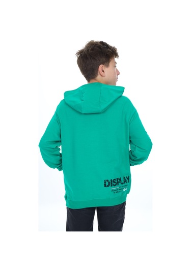 Toontoy Erkek Çocuk Flaunt Baskılı Sweatshirt Koyu Yeşil