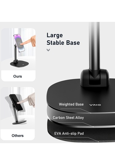 Vrig Mg-04 Katlanabilir Masaüstü Telefon Standı, 360 D12128
