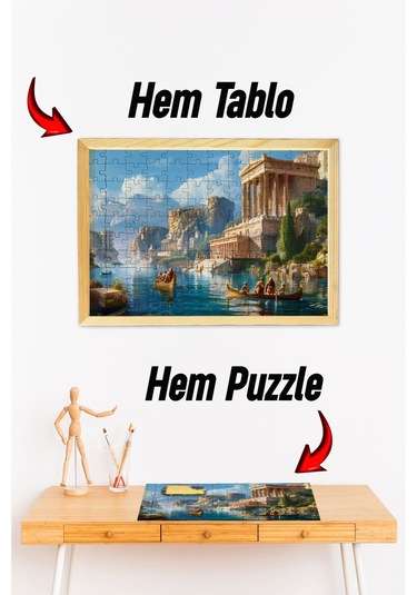 Ahşap Çerçeveli Puzzle - Tablo Hthp - 004 23 X 32 120 Parça