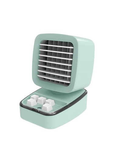 Cbtx A5 Mini Nemlendirici Soğutma Klima Fanı Usb Ev Masaüstü Su Soğutma Fanı Nane i