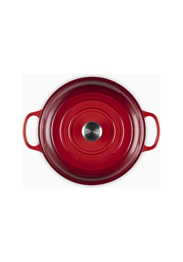 Le Creuset Gourmet Profesyonel Lüks Döküm Tencere Kırmızı 28 Cm