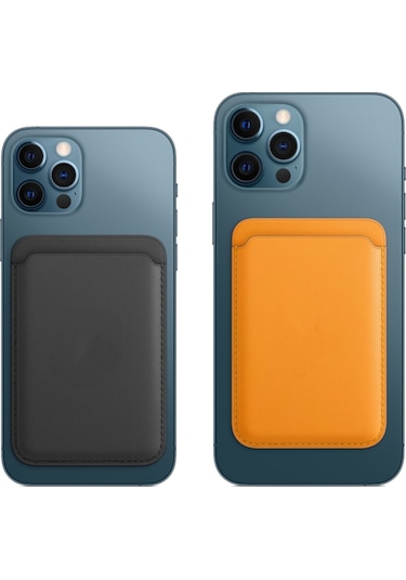 Nettech Telefon Mıknatıslı Deri Kartlık Cüzdan - Turuncu