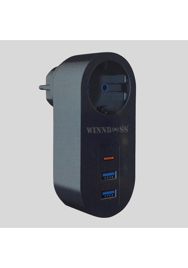 Mercansa 2 Usb,1 Type-c Girişli 1'li Çocuk Korumalı,ısıya Karşı Dayanıklı 2500watt Termal Akım Korumalı Priz