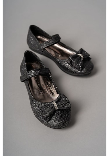 Aymeravm - Boğma Fiyonk Siyah Star Kız Çocuk Ayakkabı - Eyl15... Siyah