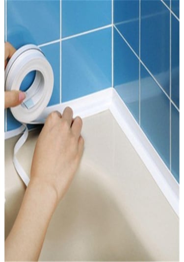 1.5 mt Su Sızdırmaz Bant Lavabo Küvet Su İzolasyon Bandı Kapı Pencere Rüzgar Engelleyici Bant