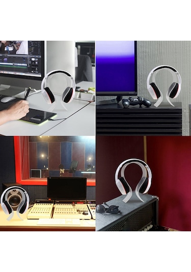 Monyee Akrilik Kulaklık Tutucu U Şekilli, Ev Ve Mağaza Kullanıma Uygun, Dayanıklı Ve Şeffaf Kulaklık Sergi Sandalyesi