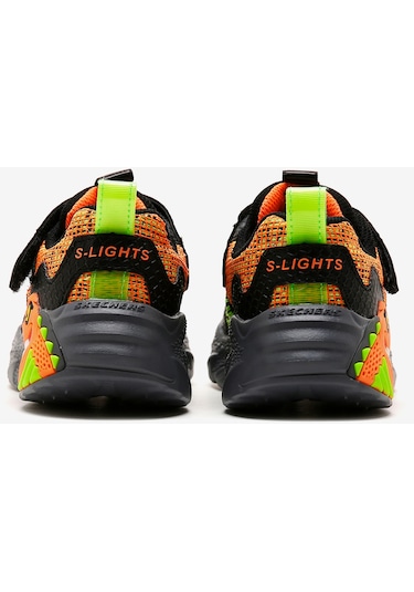 Skechers Dino - Lights Büyük Erkek Çocuk Siyah Işıklı Spor Ayakkabı 400615l Bkor Siyah