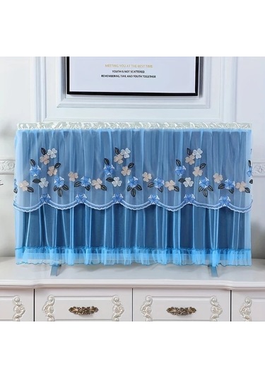 Willowhaven Pembe Tv Örtüsü Manşet Yakalı Toz Geçirmez Plastik Sert Kapak