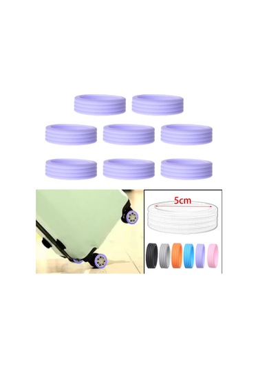 Suntek 8x Silikon Bagaj Jantı Kapakları Çizilmeye Menekşe Menekşe