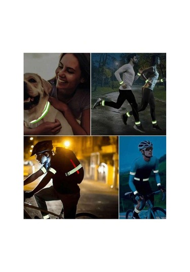 Reflektör Bant Kol Ve Ayak Bilekleri Trafik Güvenliği