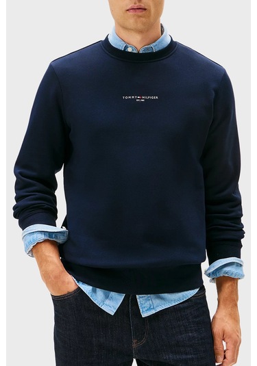 Tommy Hilfiger Erkek Sweat Mw0mw33639 Dw5 Lacivert Lacivert