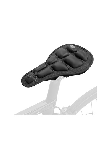 Novahub 3d Hava Bisiklet Koltuğu Yastığı Nefes Alabilir Şişirilebilir Bisiklet Yastık Kapağı Su Geçirmez Bisiklet Sele Kapağı Dar Koltuklar İçin Siyah, Küçük Koltuklar İçin Siyah
