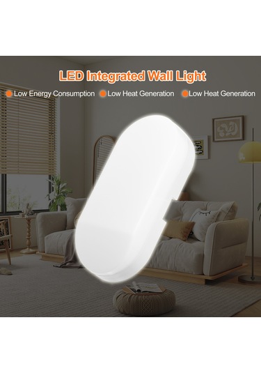 Ranyeek 8w Led Radar Algılama Duvar Lambası, 5m Algılama Mesafesi, 6500k Isık, Su Geçirmez, Koridor/merdiven Için, Np-a-s012 Diğer