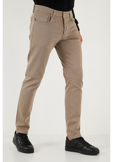 Buratti Streç Pamuklu Slim Fit Normal Bel Dar Paça Jeans Erkek Kot Pantolon 1115C24Napoli Bej Buratti Streç Pamuklu Slim Fit Normal Bel Dar Paça Jeans Erkek Kot Pantolon 1115C24Napoli Bej