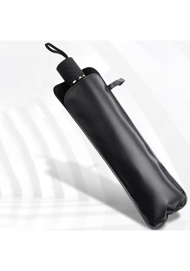 Pazly Katlanabilir Araç Ön Cam Güneşlik - Siyah Kumaş, Ultra Geniş Koruma Şemsiye Stili