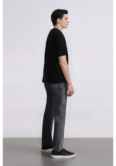 Defacto Pedro Slim Fit Dar Kalıp Normal Bel Dar Paça Jean Pantolon E7440ax25smnm55 Gri