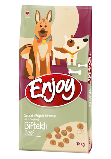 Enjoy Biftekli Yetişkin Köpek Maması 15 KG