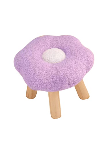 Suntek Ayaklık Puf Karikatür Çiçek Şekilli Kanepe Menekşe Menekşe