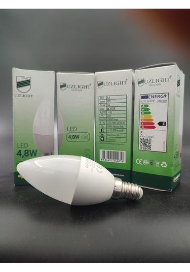 Led Ampul E.14 Gün Işığı 4,8watt 40watt 4.adetli Paket