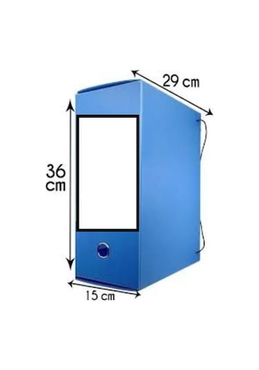 Saraoğlu Arşiv ve Proje Kutusu 29 x 36 x 15 CM Mavi 25 Adet