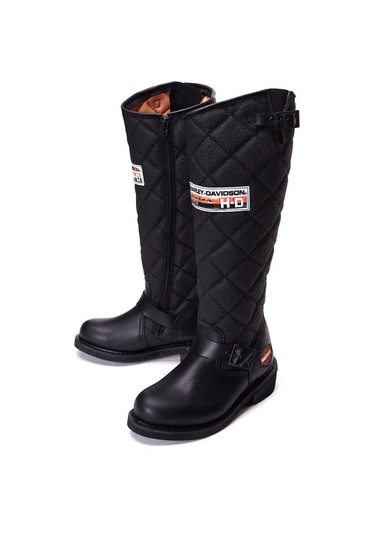 Harley Davidson LACONIA HI 646 Unisex  BLACK - YAĞLI DERİ Çizme