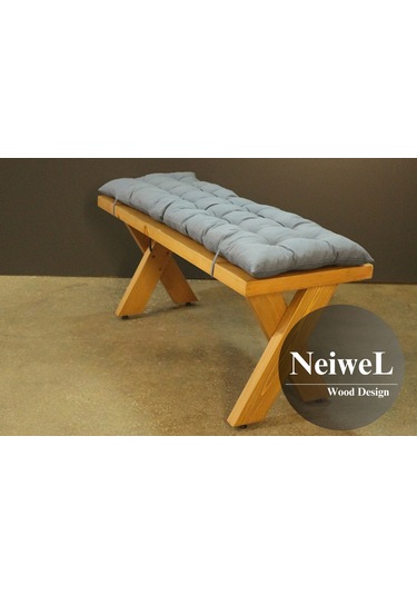 Neiwel Garden Lio Doğal Ahşap Bank Ahşap