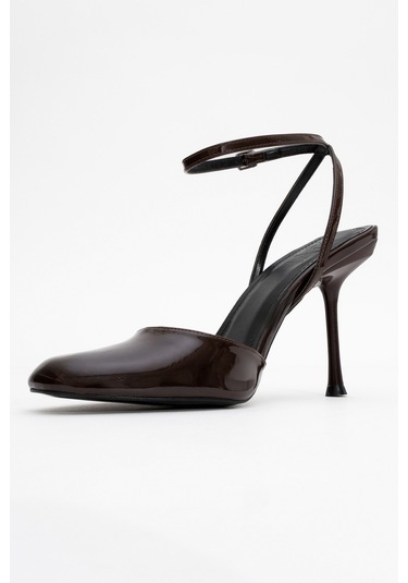 Blues Kahverengi Rugan Yuvarlak Burun Bilekten Bağlamalı Kadın Yüksek Topuklu Ayakkabı Kahverengi Rugan Kahverengi Blues Kahverengi Rugan Yuvarlak Burun Bilekten Bağlamalı Kadın Yüksek Topuklu Ayakkabı Kahverengi Rugan Kahverengi