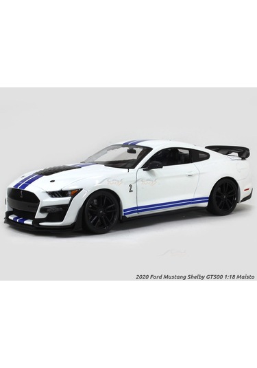 Maisto 1:18 2020 Mustang Shelby Gt500 Beyaz Model Araba