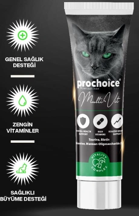 Prochoice Taurinli Multi Vitamin Kedi Macunu 100 Ml