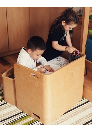 Ens Kids Collection Flexy Çocuk Ahşap Masa & Sandalye Takımı Kahverengi