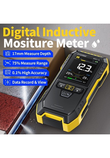 Fnirsi Wmt-10 Temassız Endüktif Ahşap Ve Duvar Nem Ölçer Higromet