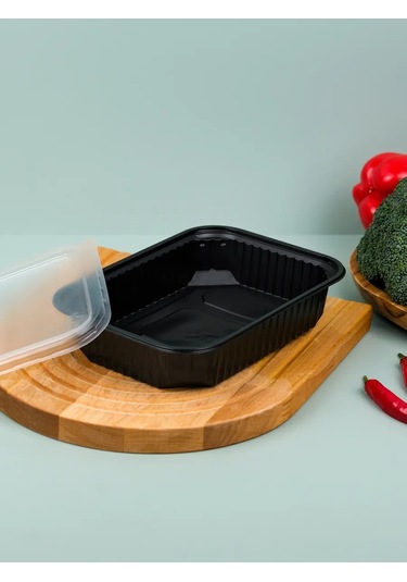 Upakovsik+ Kapaklı Tek Kullanımlık Saklama Kabı 500 Ml, 30 Adet 396952757 100 adet