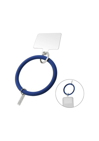 Junsunmay Silikon Bilezik Cep Telefonu Kordon Döngü Anti-kayıp Bilek Halat Telefon Kılıfı İçin Evrensel Koyu Mavi