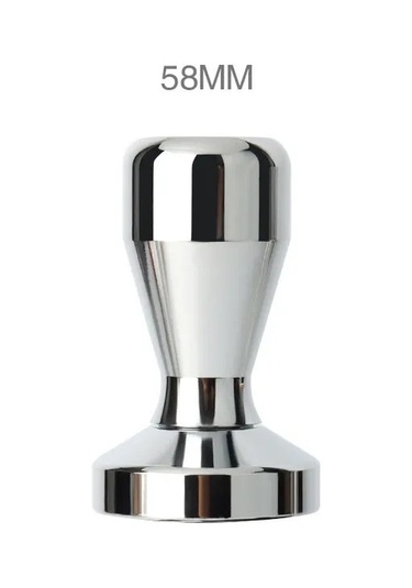 Yifomall 51mm Paslanmaz Çelik Kahve Tamperı, Ev Kullanıma Uygun, Ayarlanabilir, Katı Gövde, Espresso Dolgu Aracı Gümüş