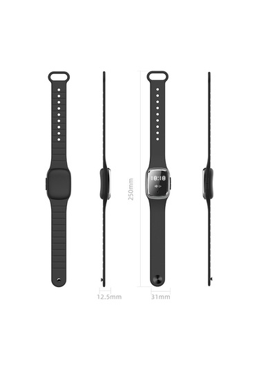 Taşınabilir Sivrisinek Kovucu Bileklik Anti Sivrisinek Siyah