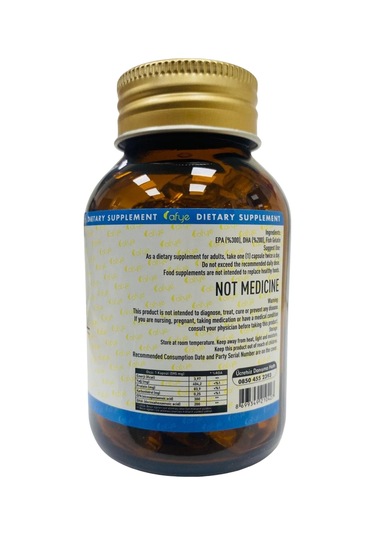 Afye Omega-3 Balık Jelatin 120 Kapsül Bitkisel 595 Mg Kapsül