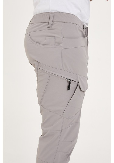 Camp Scoutland Camp527 Outdoor Tactical Su İticili Likralı Yazlık Erkek Taktik Pantolon Taş