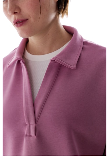 Penti Gül Pembesi Polo Yaka Modal Sweatshirt
