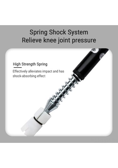 Dağcılık Teleskopik Yürüyüş Bastonları Alüminyum Alaşımlı Dağ Yürüyüşü Sopası Katlanabilir Yürüyüş Bastonu Siyah